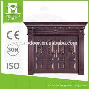 Ancient style premium villa copper main door design